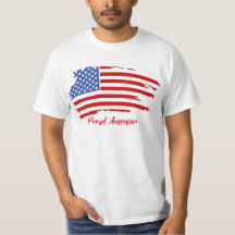 Proud American USA flagga T-shirt