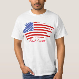 Proud American USA flagga T-shirt