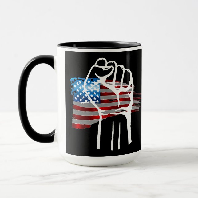 PROUD AMERICAN - wht Mugg (Vänster)