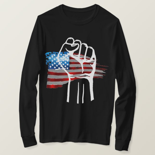 PROUD AMERICAN - wht  T Shirt (Design framsida)