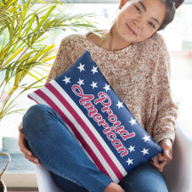Proud Amerikanska stjärnor och rand USA flagga