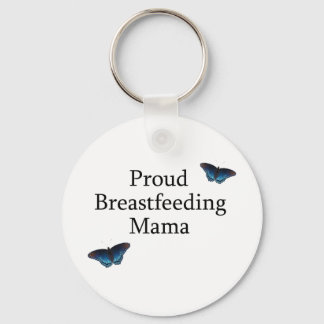 Proud Ammande Mamma Blue Butterflies Nyckelring