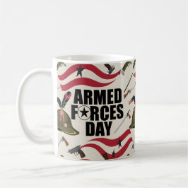 Proud Armed Forces Supporter Kaffemugg