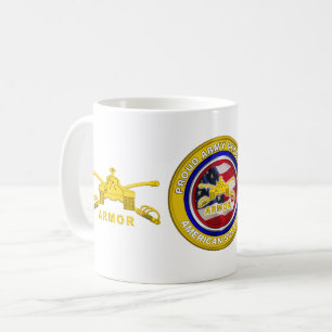 Proud Army Armor Veteran Kaffemugg