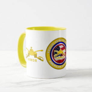 Proud Army Armor Veteran Mugg