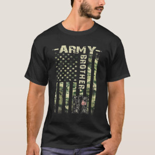 Proud Army Brothers United Stater Flagga Military  T Shirt