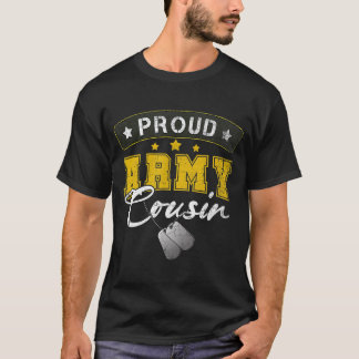 Proud Army Cousin Shirt Militärt Pride T