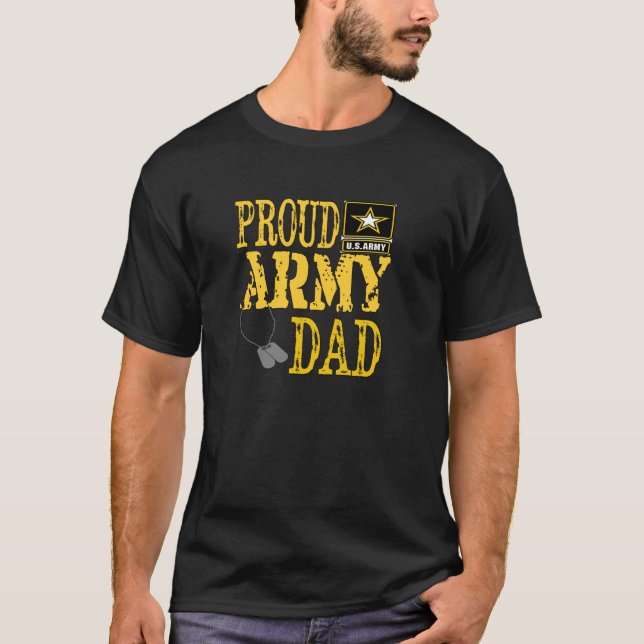 Proud Army Dad Pullover  Military Pride Pullover  T Shirt (Framsida)