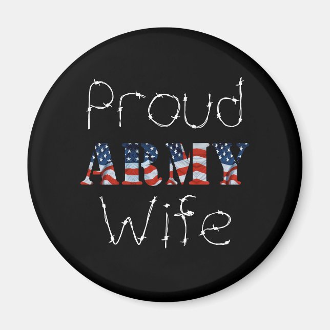Proud Army-fru Magnet (Framsidan)