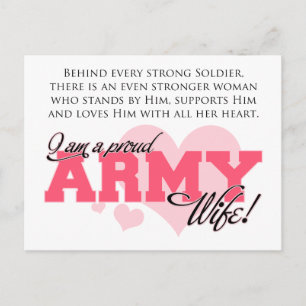 Proud Army-fru Vykort