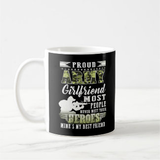 Proud Army Girlfriend Most People Kaffemugg
