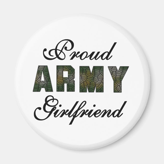 Proud Army Girlkompis Magnet (Framsidan)