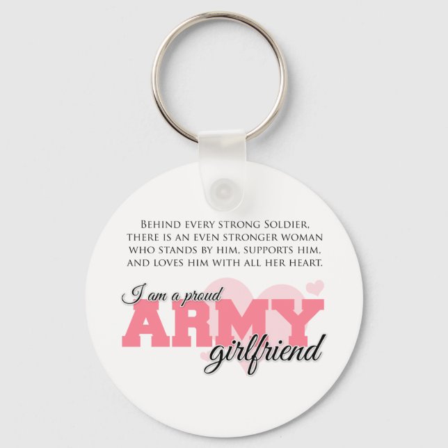 Proud Army Girlkompis Nyckelring (Framsida)