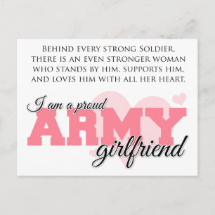 Proud Army Girlkompis Vykort