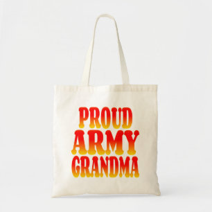 Proud Army Grandma in Cheerful Färg Tygkasse