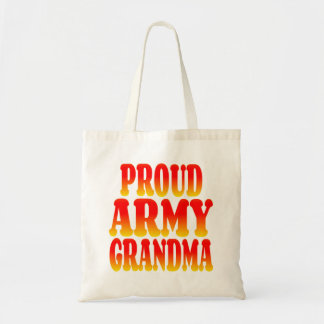 Proud Army Grandma in Cheerful Färg Tygkasse