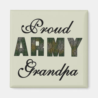 Proud Army Grandpa Tshirts och Gifts Magnet