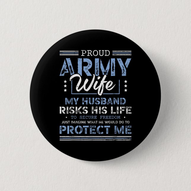 Proud Army Makfe Make som säkrar Freedom Soldier V Knapp (Framsida)