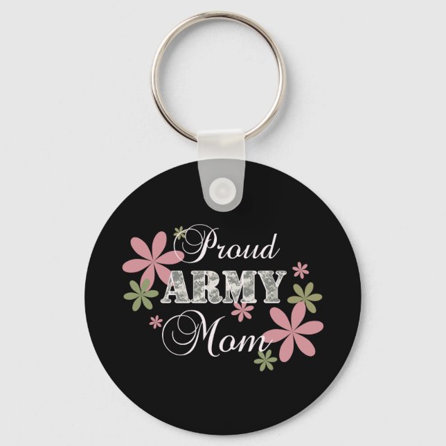 Proud Army Mamma [fl c] Nyckelring (Framsida)