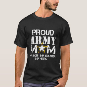 Proud Army Mamma för militärt Mamma Min soldat My T Shirt
