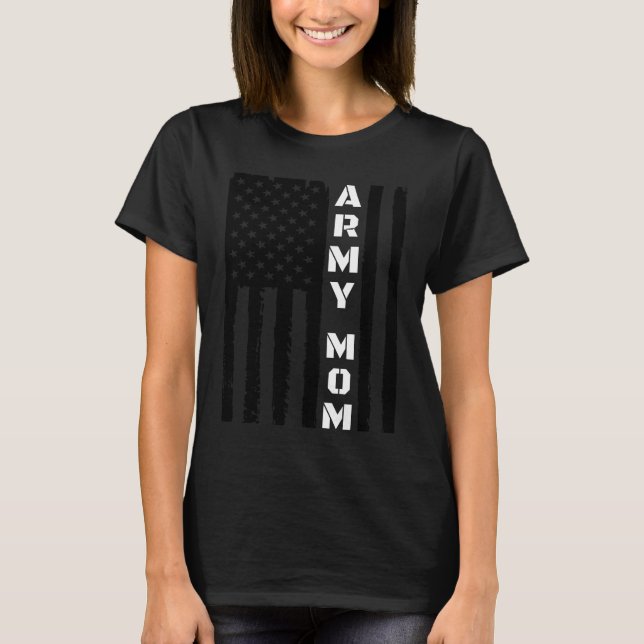 Proud Army Mamma - Military Mamma Gift Idea T Shirt (Framsida)