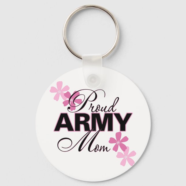 Proud Army Mamma Nyckelring (Framsida)