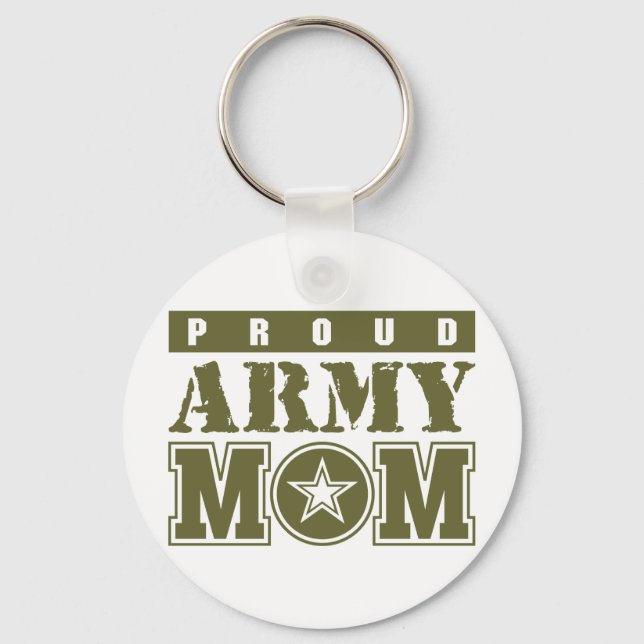 Proud Army Mamma Nyckelring (Framsida)