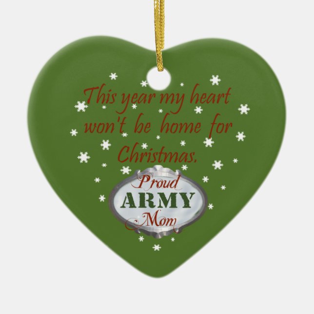 Proud Army Mamma Ornament (Framsidan)