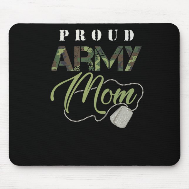 Proud Army Mamma Shirt | T-shirt för akut militär  Musmatta (Framsidan)