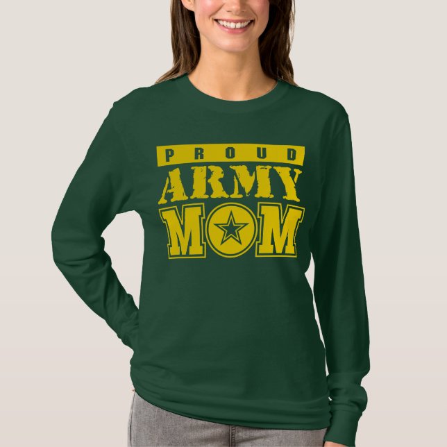 Proud Army Mamma Shirt Tee (Framsida)