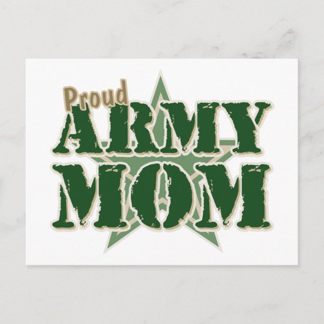 Proud Army Mamma Vykort (Framsida)
