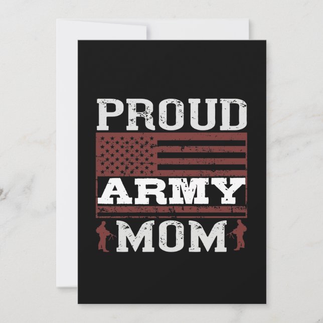 Proud Army Mom Spara Datumet (Framsida)