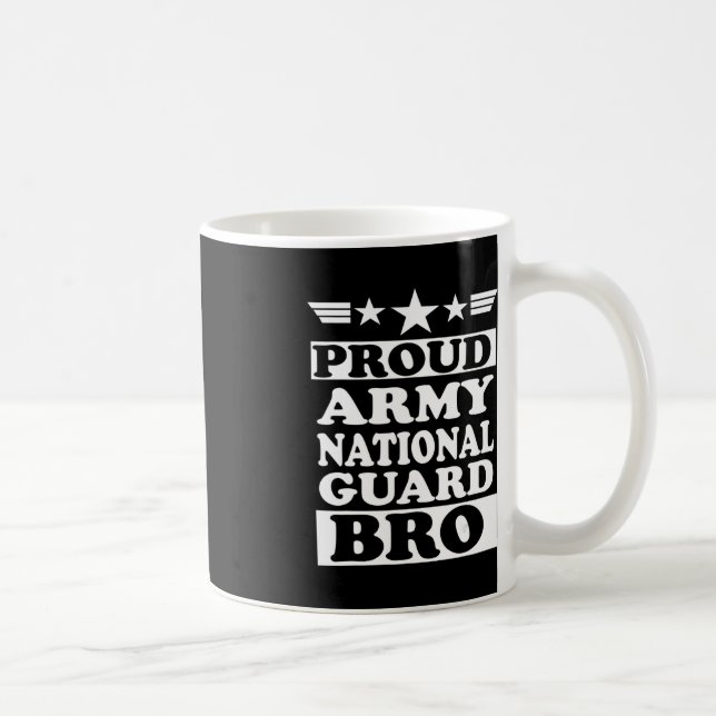 Proud Army National Guard Brother National Memoria Kaffemugg (Höger)