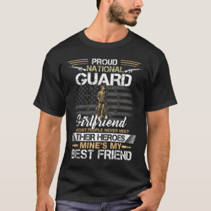 Proud Army National Guard Girlkompis Flagga Shirt T