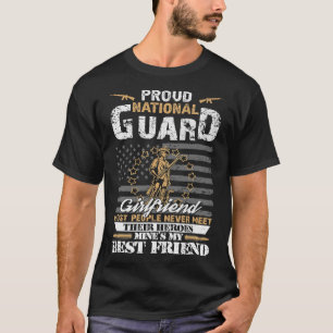 Proud Army National Guard Girlkompis Flagga Shirt T