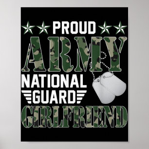 Proud Army National Guard Girlkompis Milii Fami Poster