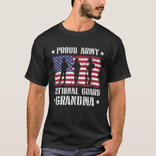 Proud Army National Guard Grandma Military America T Shirt