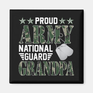 Proud Army National Guard Grandpa-arméfamiljen Magnet