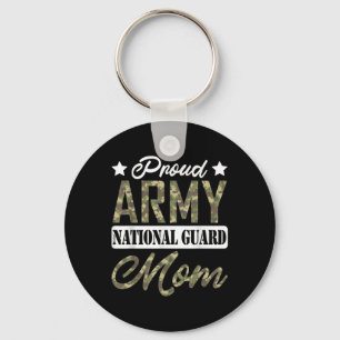 Proud Army National Guard Mamma militärfamiljens V Nyckelring