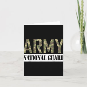 Proud Army National Guard Military Veteran Kort