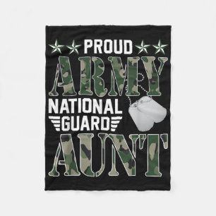Proud Army National Guard Moster militär Family Ve Fleecefilt