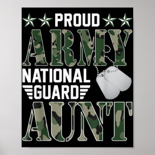 Proud Army National Guard Moster militär Family Ve Poster