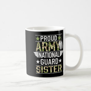 Proud Army National Guard Sister Veterans Day Amer Kaffemugg