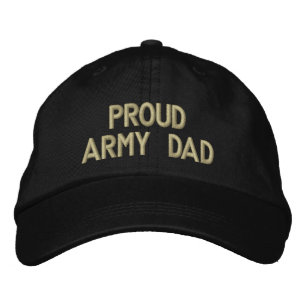 Proud Army Pappa Broderad Keps