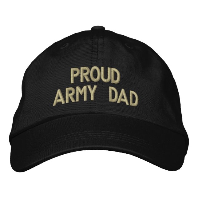 Proud Army Pappa Broderad Keps (Framsida)