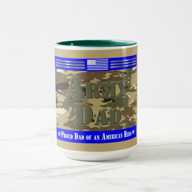 Proud Army Pappa Mugg (Center)