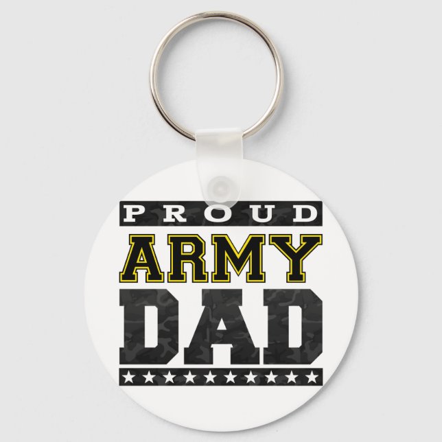 Proud Army Pappa Nyckelring (Framsida)