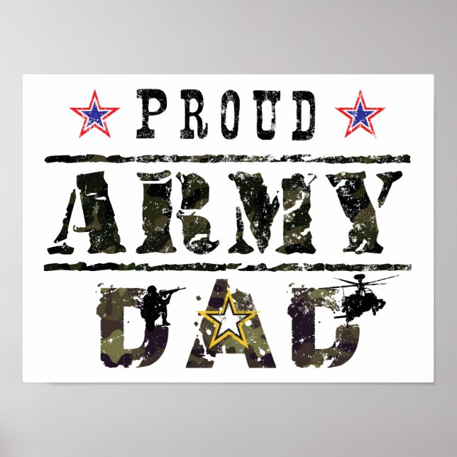 Proud Army Pappa Poster (Framsidan)