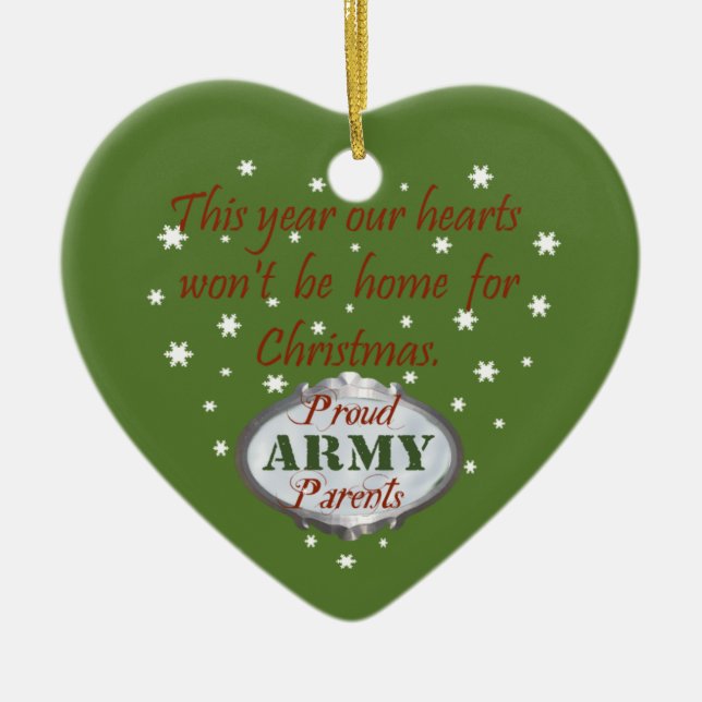 Proud Army Parents Ornament (Framsidan)