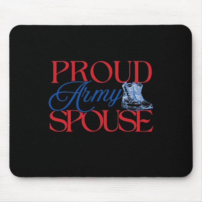 Proud Army Spouse - Förenta staternas arméstabsche Musmatta (Framsidan)